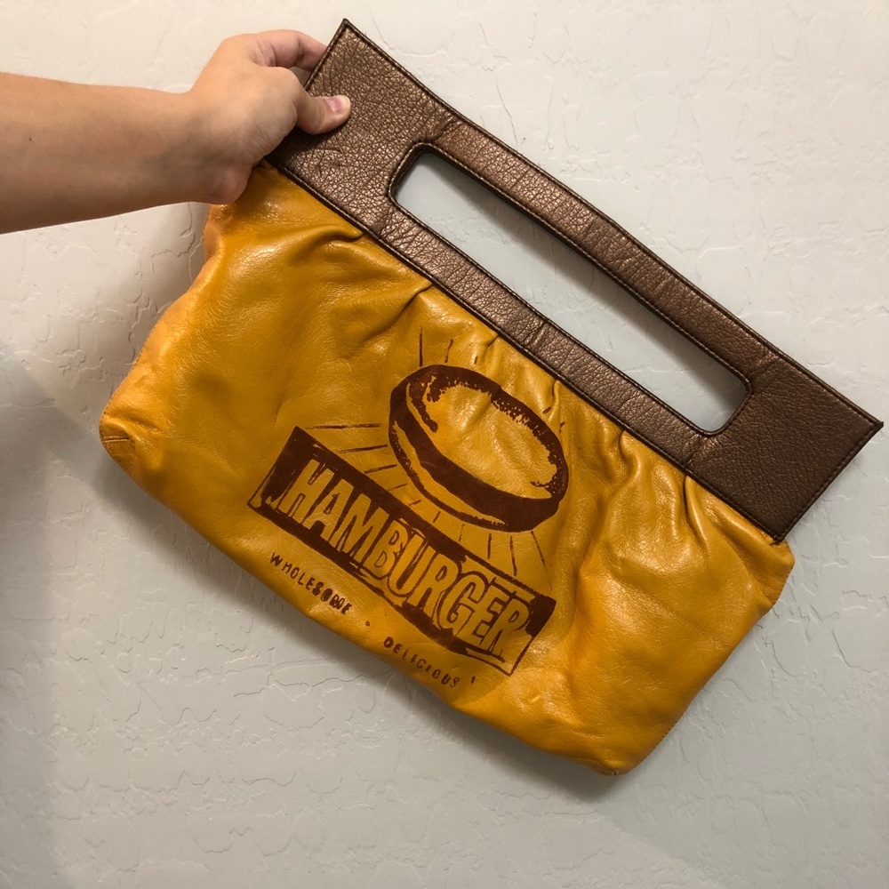 Andy Warhol hamburger hand bag